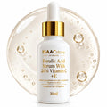 Ferulic Acid Serum with 20% Vitamin C + E, Brightening Facial Serum with Hyaluronic Acid, Vitamin B5 and Botanical Extracts, 30 mL (1.01 fl oz)