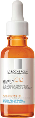 La Roche-Posay Pure 12% Vitamin C Serum for Face with Hyaluronic Acid & Salicylic Acid, Hydrating Face Serum, Boost Radiance & Reduce Wrinkles, 2 Formulas for Normal or Oily Skin Control
