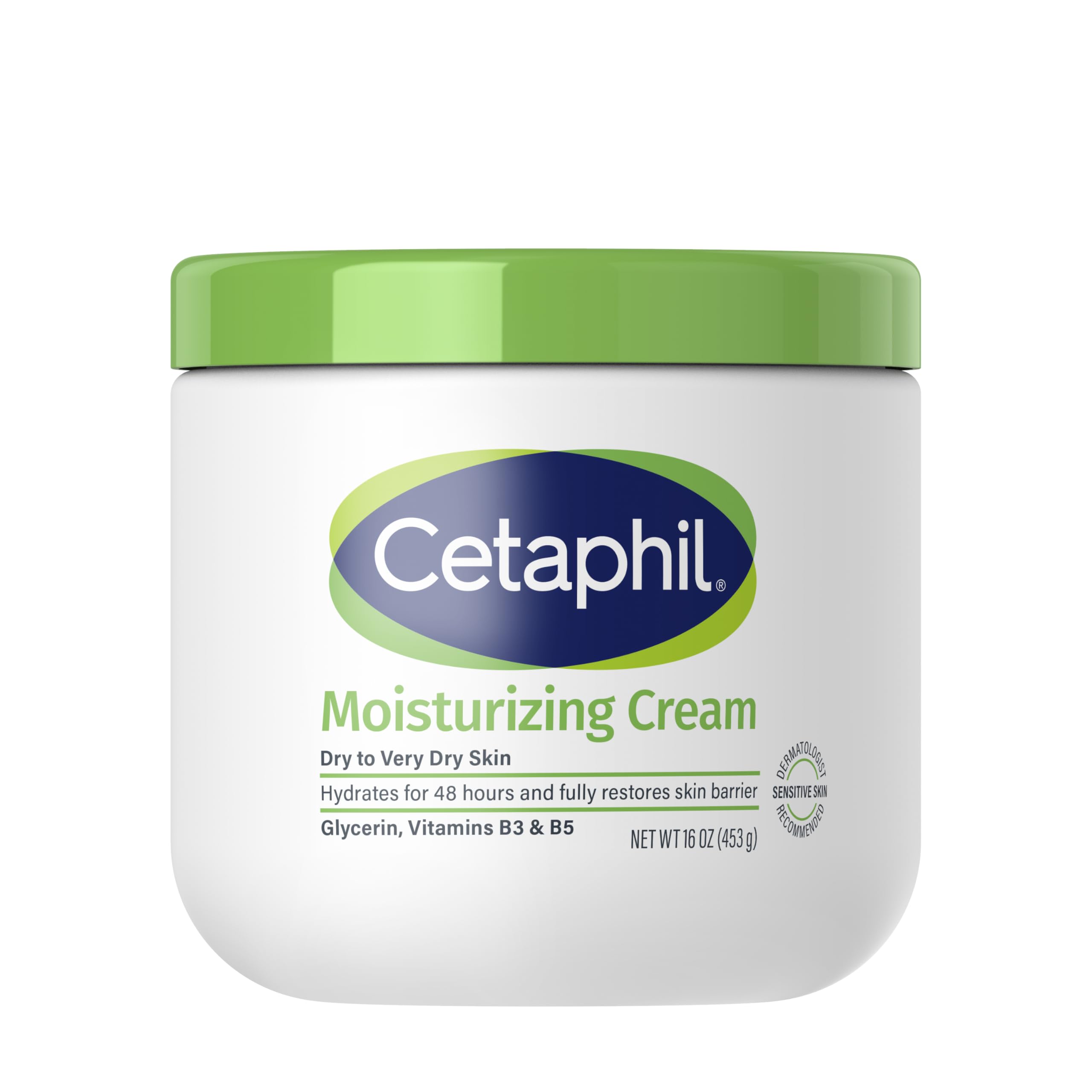 Cetaphil Face & Body Moisturizer, Hydrating Moisturizing Cream for Dry to Very Dry, Sensitive Skin, NEW 8.8 oz, Fragrance Free, Non-Comedogenic, Non-Greasy (Packaging May Vary)