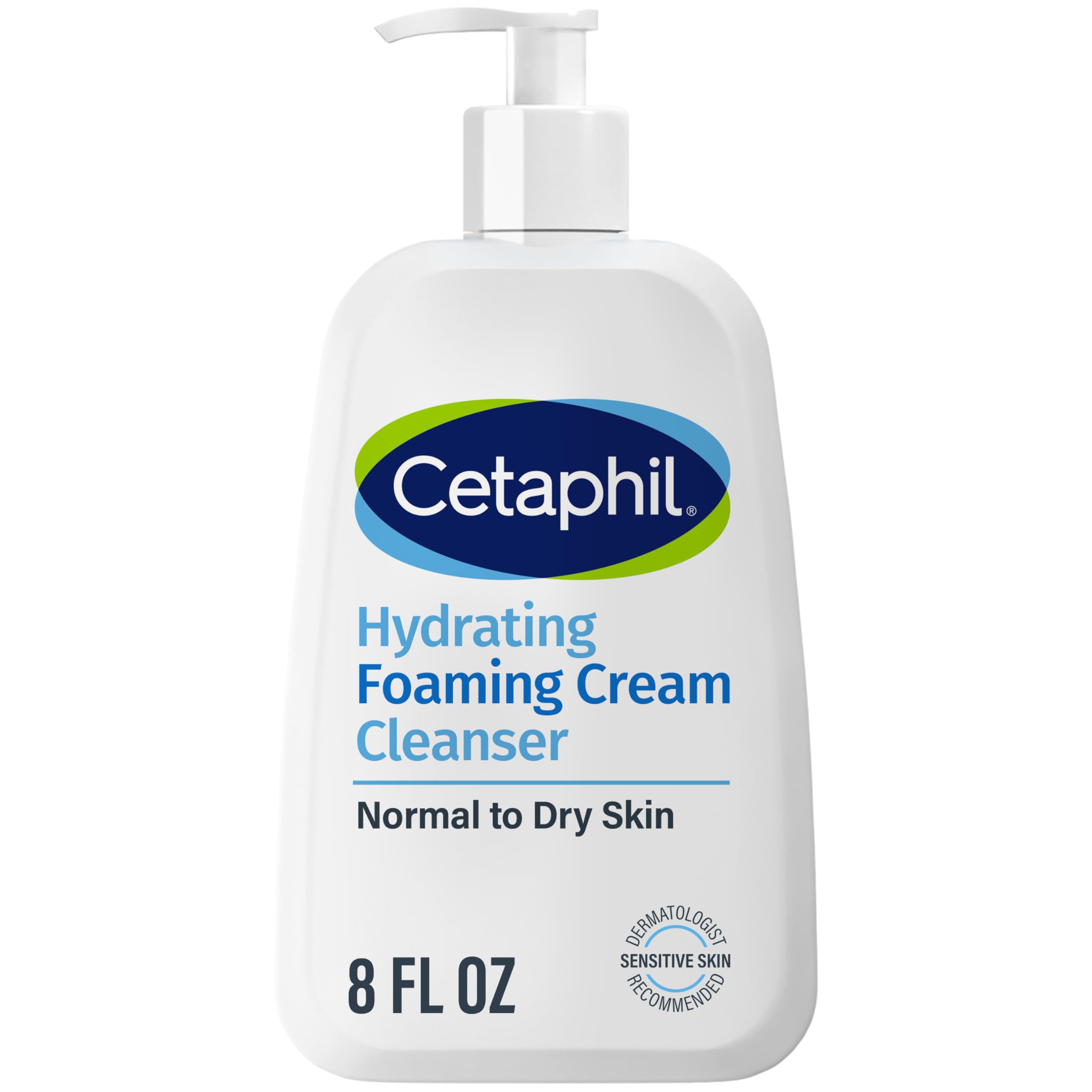 Cetaphil Cream to Foam Face Wash, Hydrating Foaming Cream Cleanser, 16 oz, For Normal to Dry, Sensitive Skin, with Soothing Prebiotic Aloe, Hypoallergenic, Fragrance Free