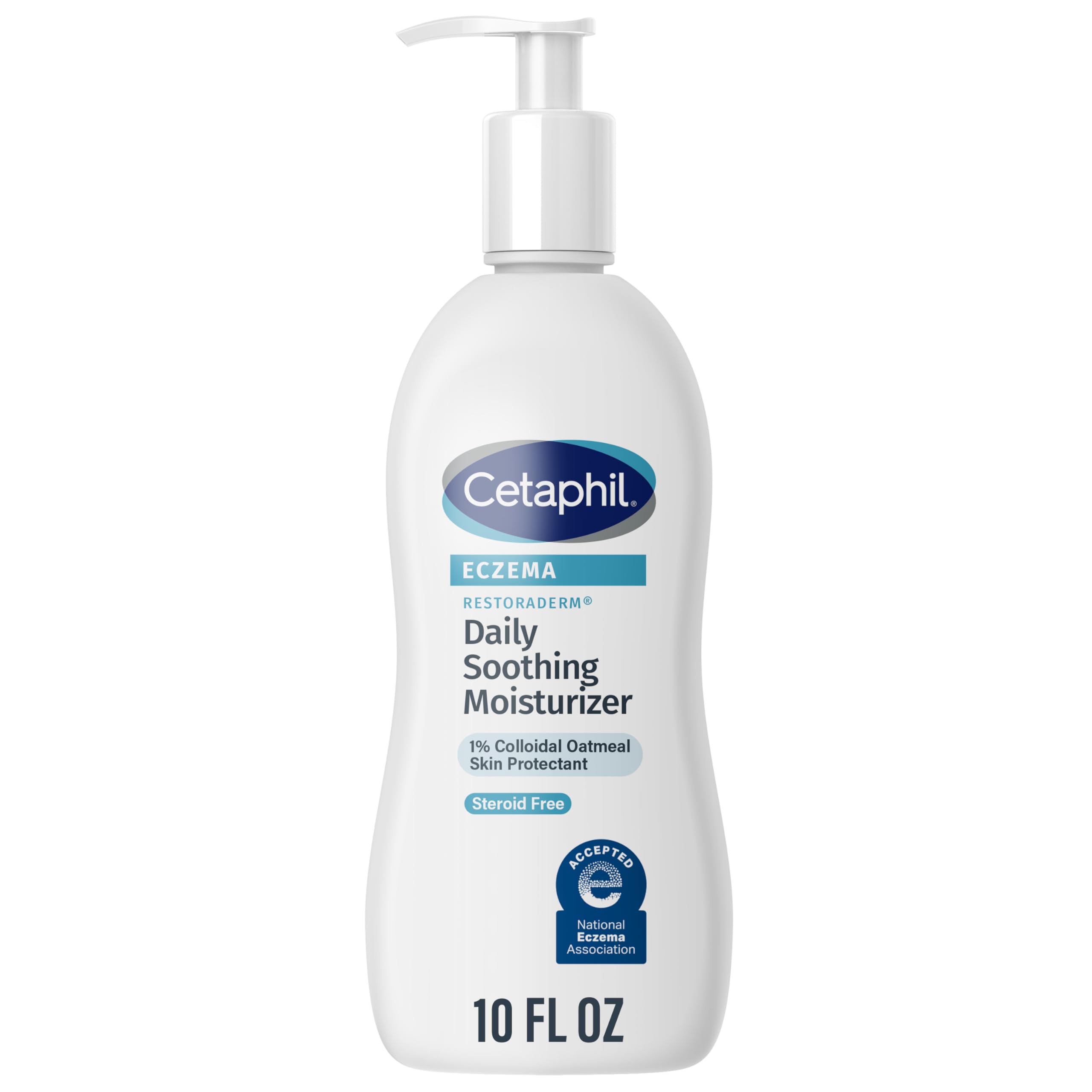 CETAPHIL ECZEMA RESTORADERM Soothing Moisturizer, For Eczema Prone Skin, 16 oz, Fewer Symptom Flare-Ups, 48 Hour Hydration, 1% Skin Protectant Colloidal Oatmeal, Steroid Free, Doctor Recommended Brand