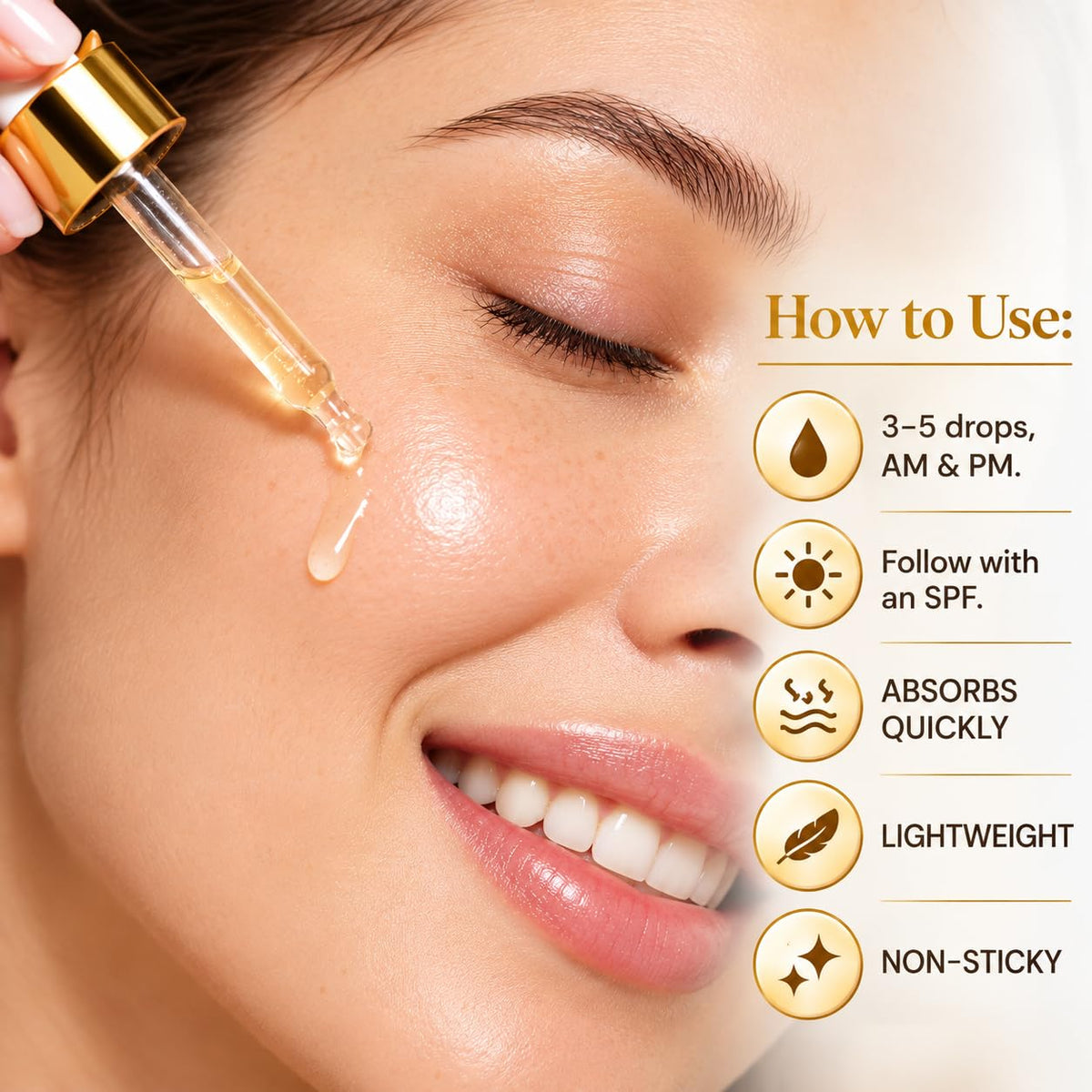 Ferulic Acid Serum with 20% Vitamin C + E, Brightening Facial Serum with Hyaluronic Acid, Vitamin B5 and Botanical Extracts, 30 mL (1.01 fl oz)