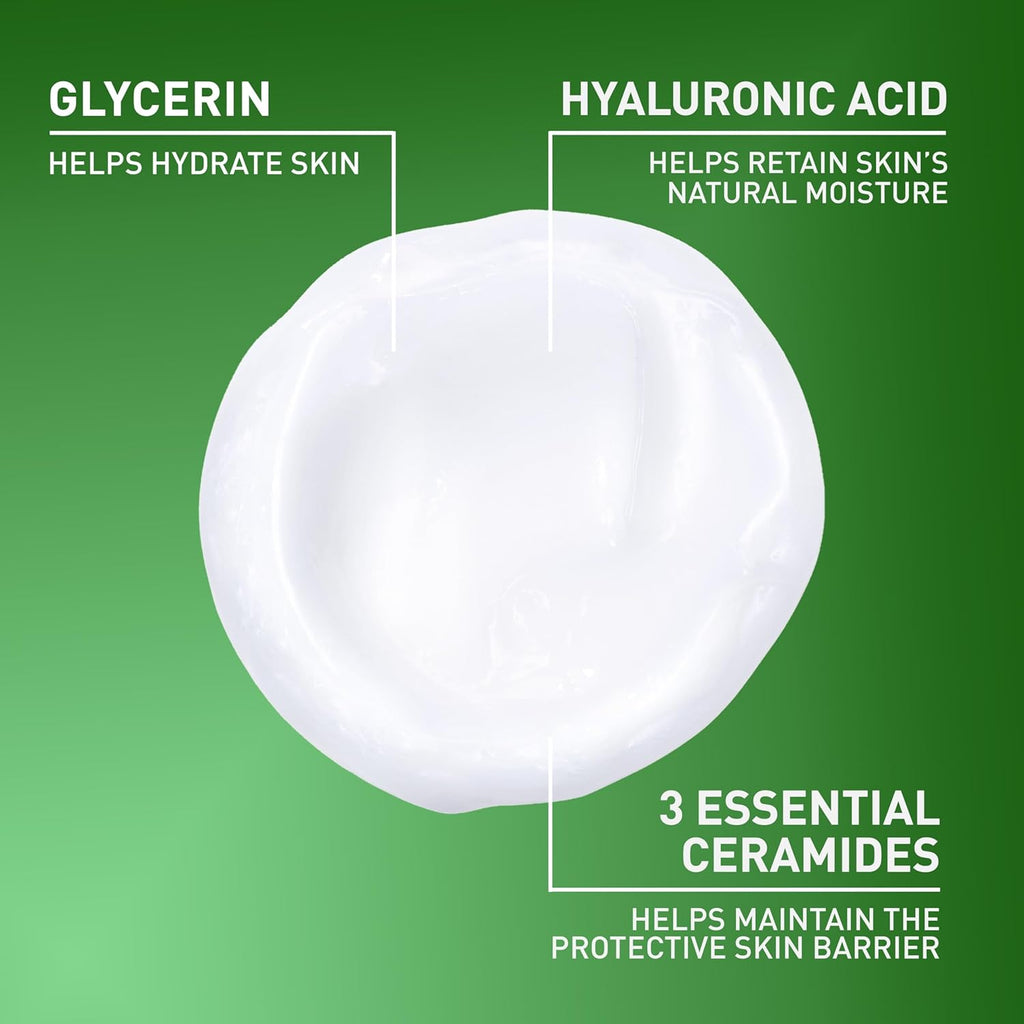 CeraVe Hydrating Cleanser with Hyaluronic Acid, Face Wash for Dry Skin,16oz | Skin Care For Men and Women, Daily Cleanser & Makeup Remover with Glycerin & Ceramides, National Eczema Association Certified