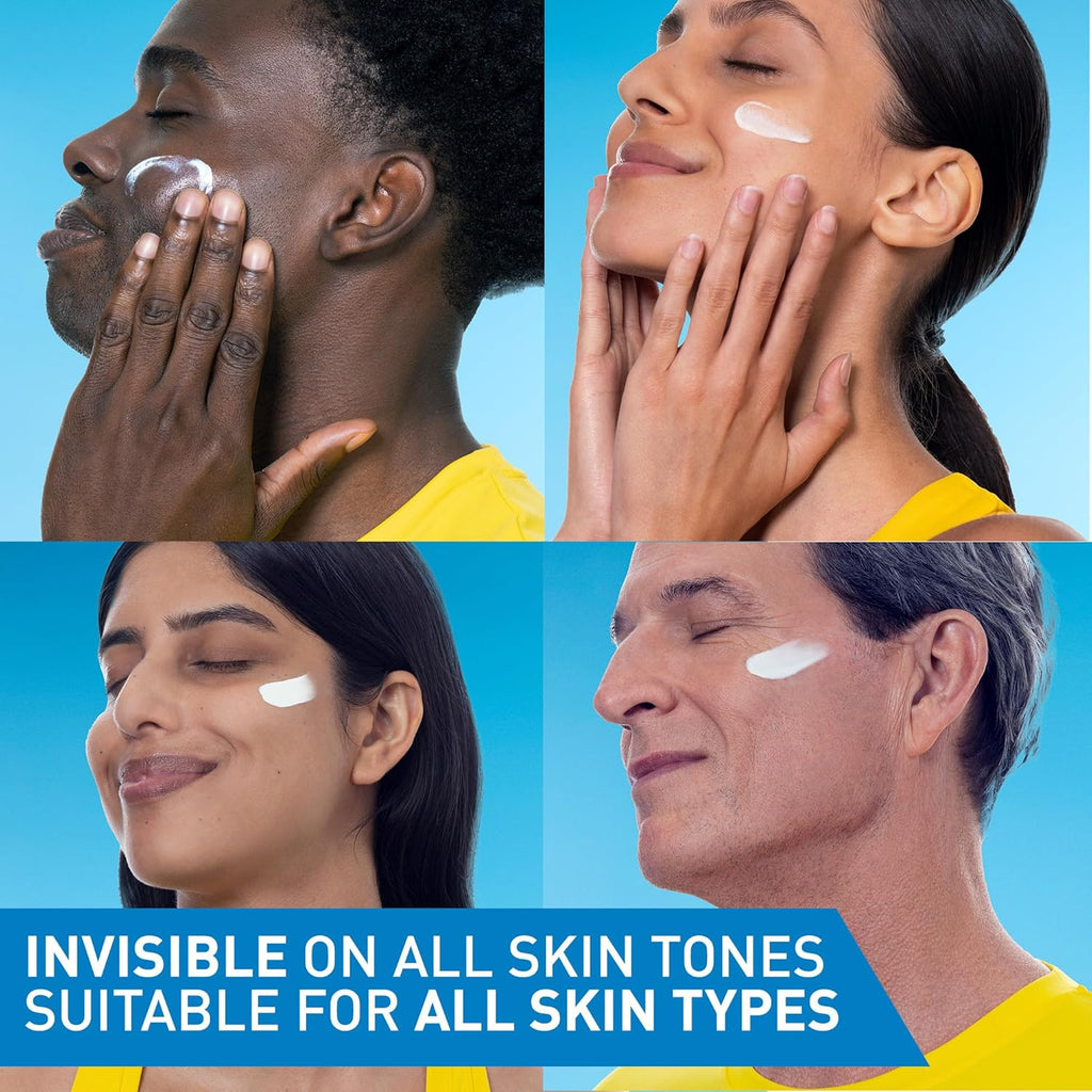 CeraVe Invisible Mineral Sunscreen SPF 50, Face Sunscreen for Sensitive Skin With Zinc Oxide & Titanium Dioxide, Vitamin E + Niacinamide + Ceramides, Oil Free, Travel Size 1.62 oz