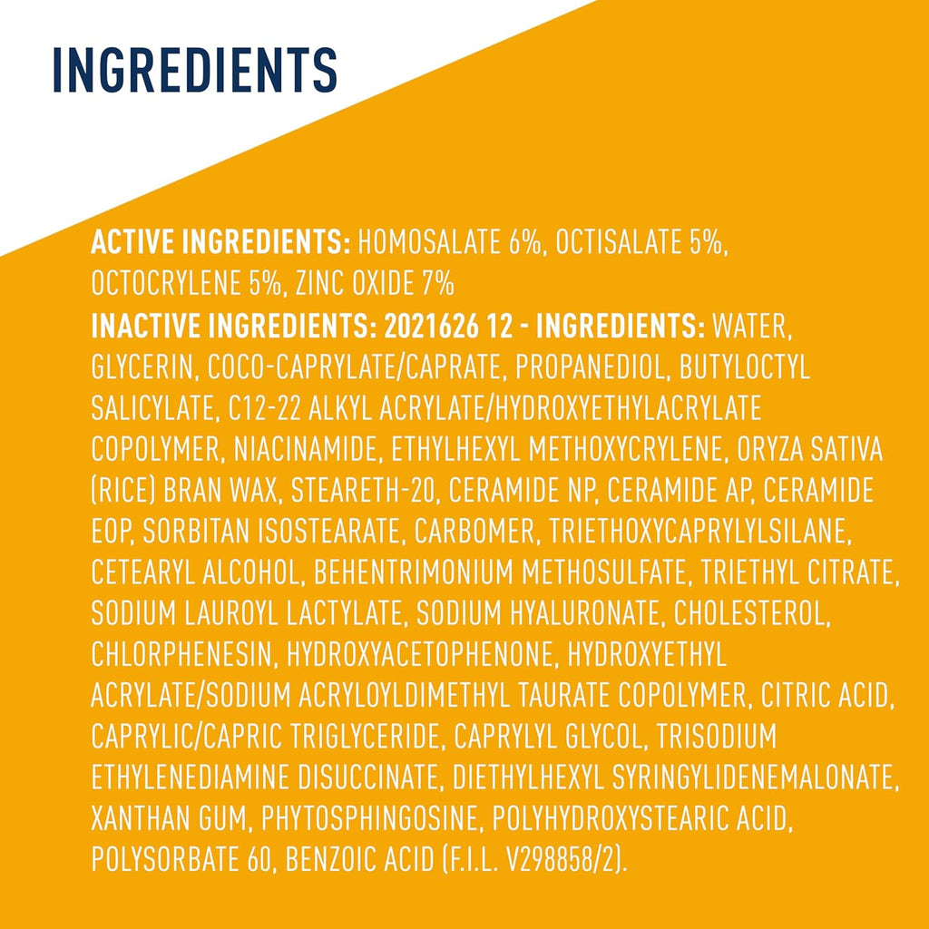 CeraVe Hydrating Sheer Sunscreen with SPF 30 for Face and Body, Mineral & Chemical Sunscreen for Men & Women with Zinc Oxide, Hyaluronic Acid and Ceramides, Paraben-Free + Fragrance-Free, 5 Ounces