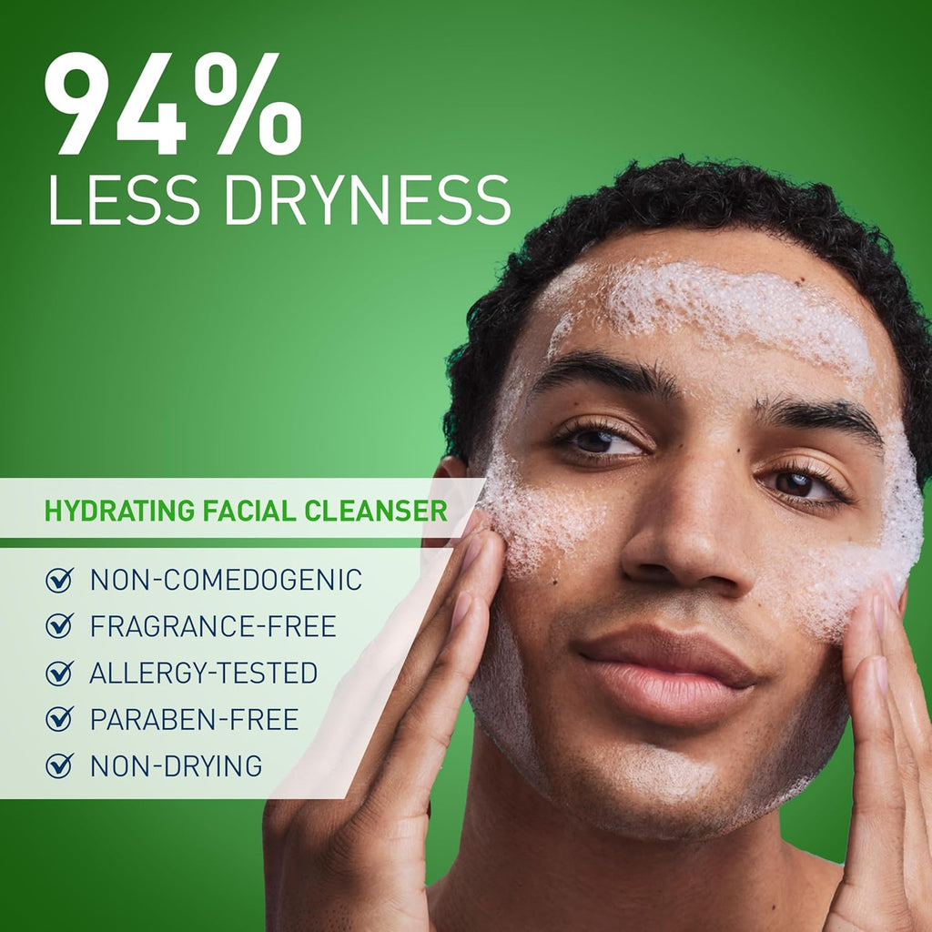 CeraVe Hydrating Cleanser with Hyaluronic Acid, Face Wash for Dry Skin,16oz | Skin Care For Men and Women, Daily Cleanser & Makeup Remover with Glycerin & Ceramides, National Eczema Association Certified