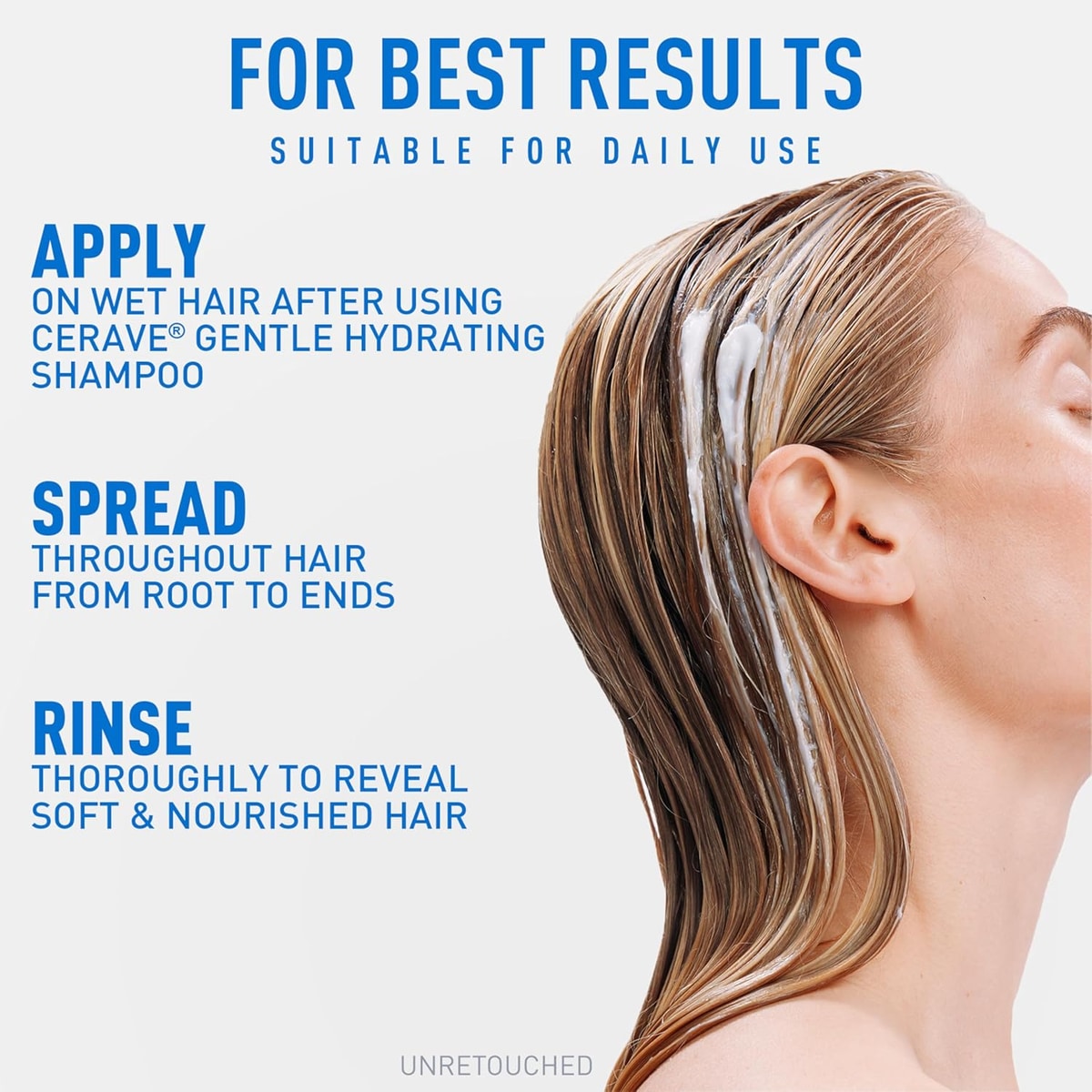 CeraVe Gentle Hydrating Conditioner, Hair Conditioner With Ceramides, Niacinamide & Hyaluronic Acid, Sulfate Free & Color Safe, Moisturizing Conditioner For All Hair & Scalp Types, 19oz