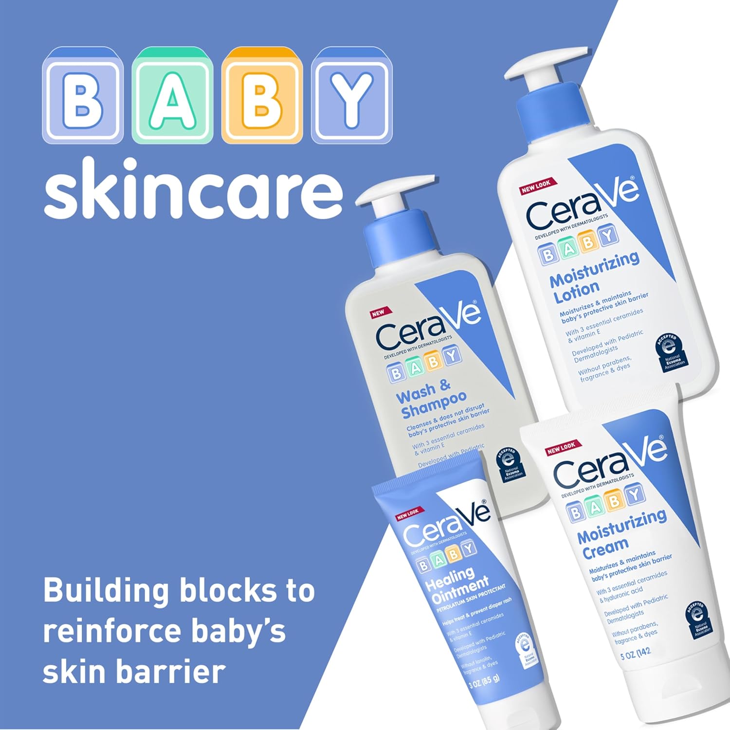 CeraVe Baby Cream, Gentle Moisturizing Cream with Hyaluronic Acid, Paraben, Phthalate, & Fragrance Free, 5 Ounce