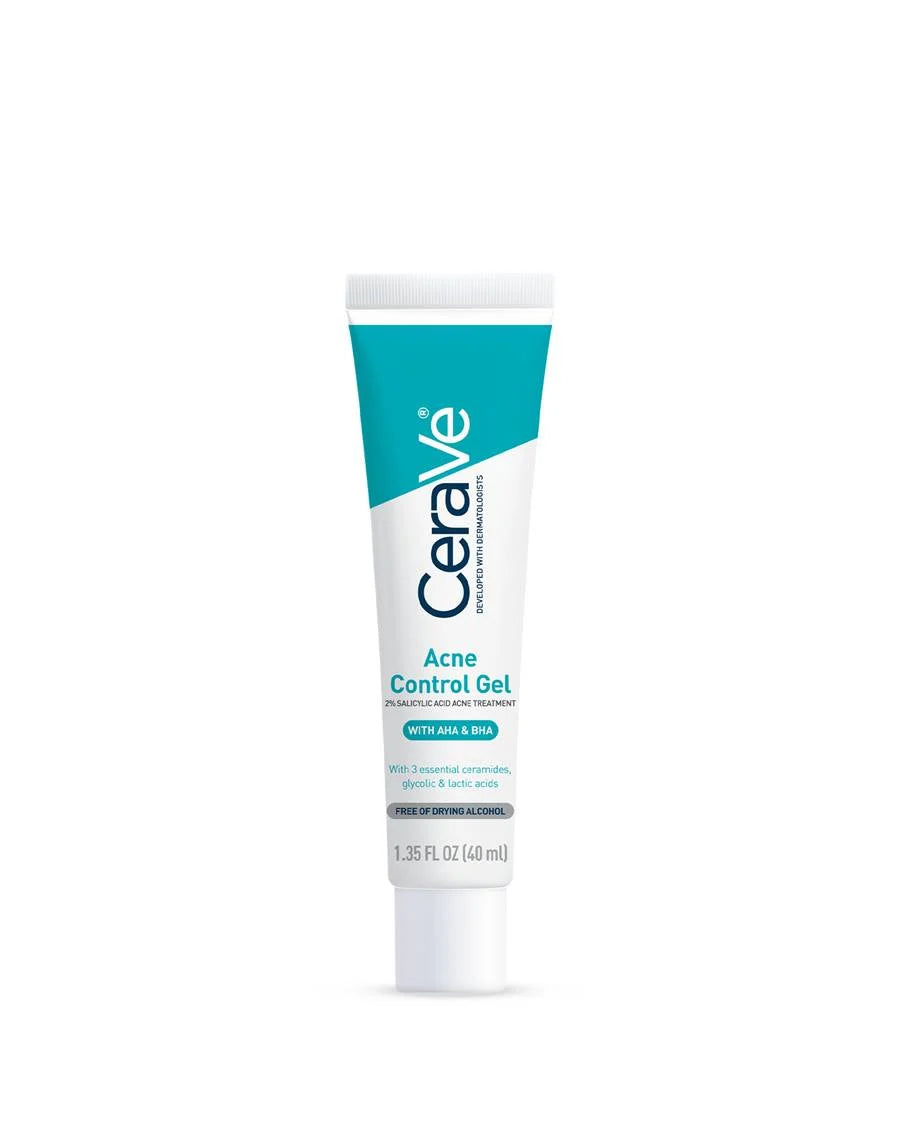 CeraVe Acne Control Gel, 2% Salicylic Acid Treatment With Glycolic Acid + Lactic Acids,